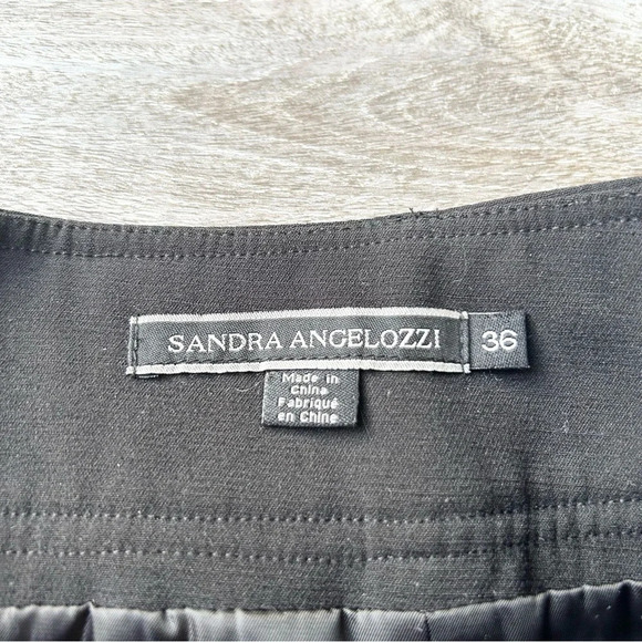 Sandra Angelozzi Black Belted Mini Tulip Skirt - Picture 5 of 10